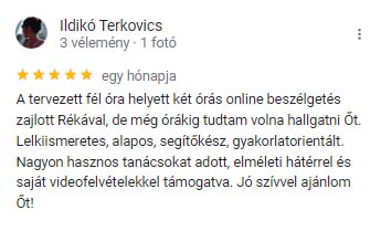 Csizmadia Réka kutyaoktató vélemények Terkovics Ildikó